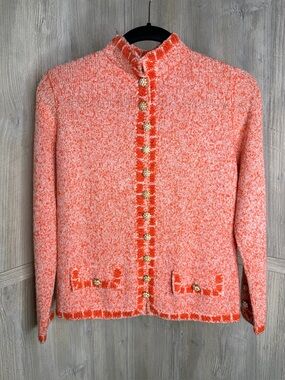 St John Knits Button Front Cardigan Sweater